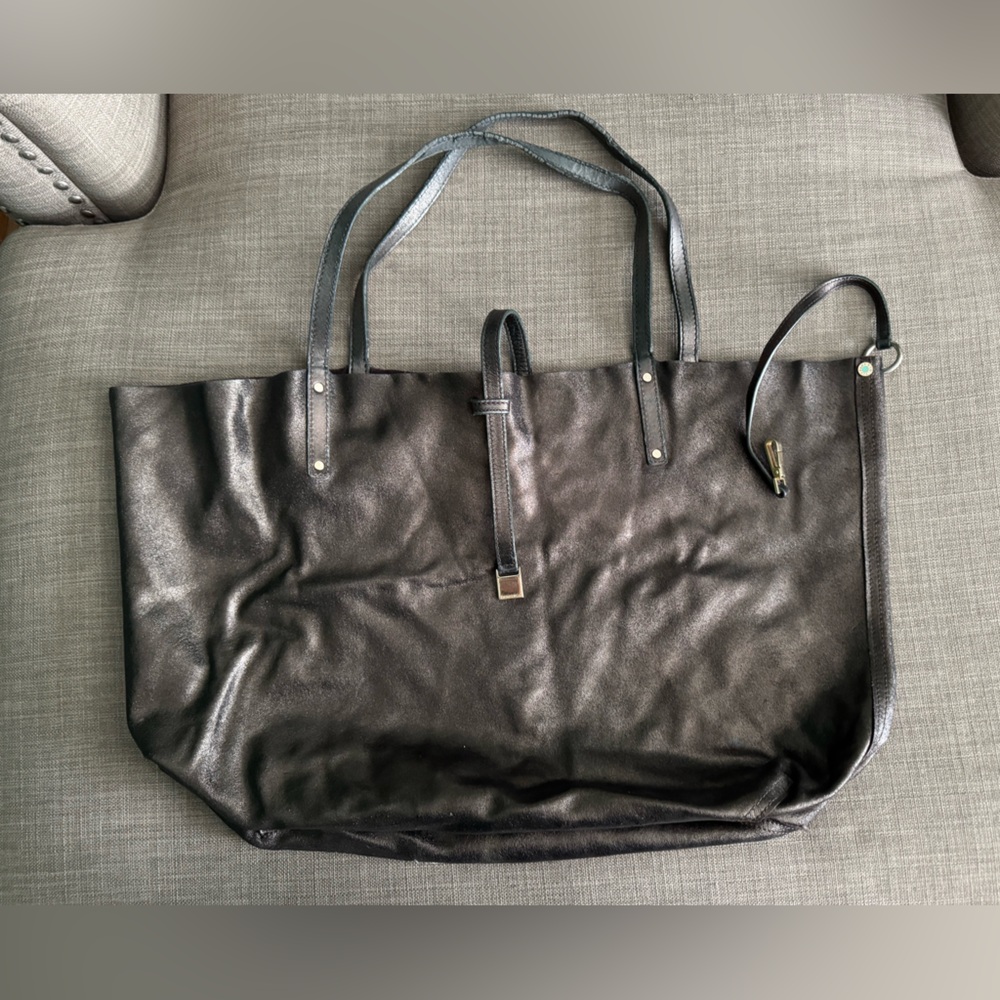 Tiffany & Co. Chocolate Brown Reversible Suede Tote Bag